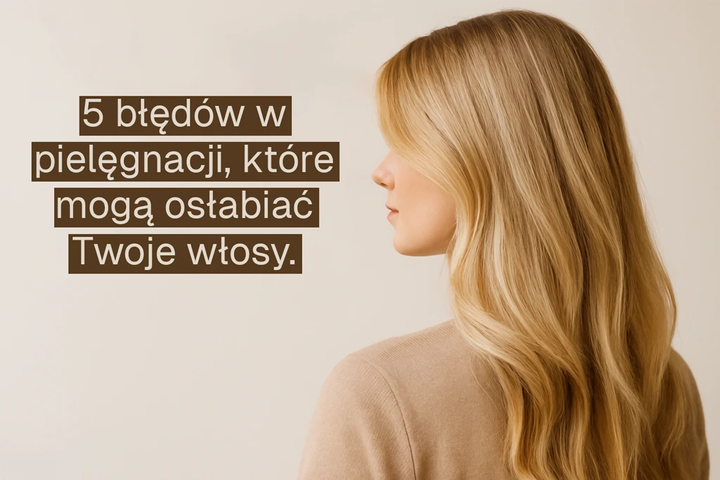5 błędów w pielęgnacji, które mogą osłabiać Twoje włosy.